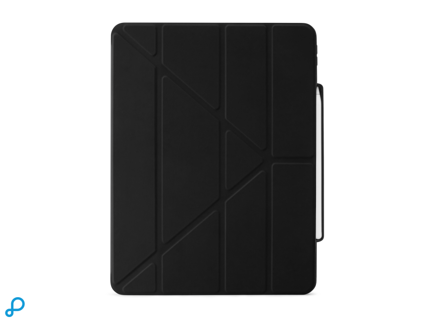 Pipetto Origami No3 Pencil Case - iPad Pro 12.9 (2022/2021/2020/2018) - Zwart