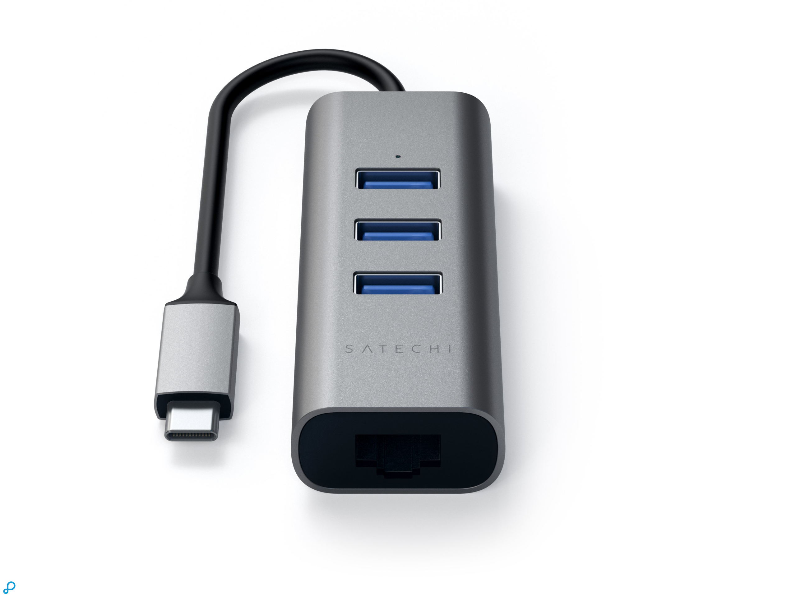 Satechi USB-C 2-in-1 hub (ethernet) Space Grey-2