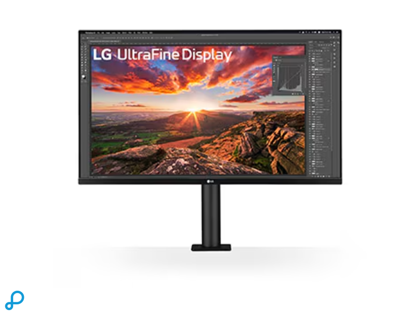 LG 32" 3840x2160 4K Ergo IPS Monitor Zwart