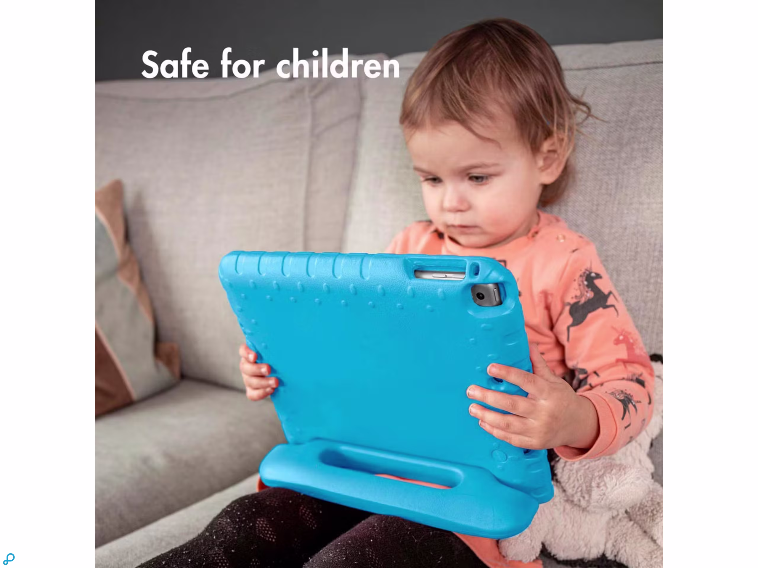 Accezz Kidsproof Backcover Blauw met handvat voor de iPad 11 (2025) 11 inch / iPad 10 (2022) 10.9 inch-2