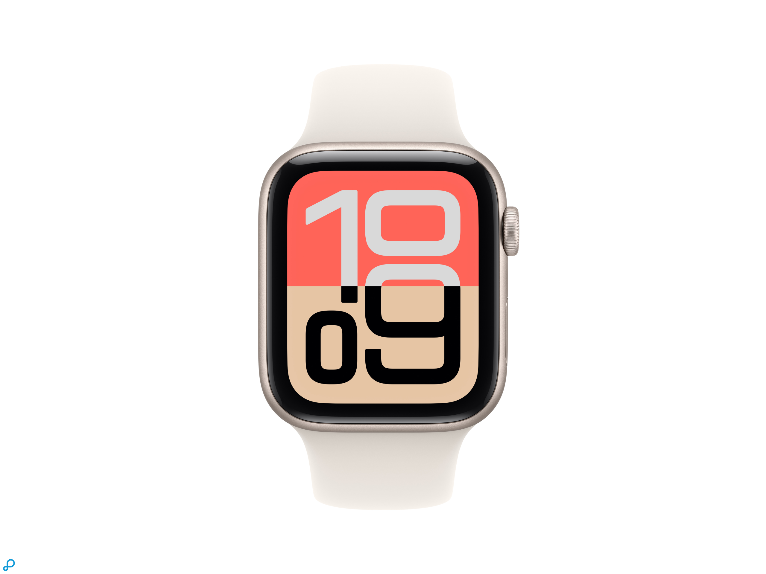 Apple Watch SE 3 GPS 44mm Starlight Aluminium Case with Starlight Sport Band - S/M-1