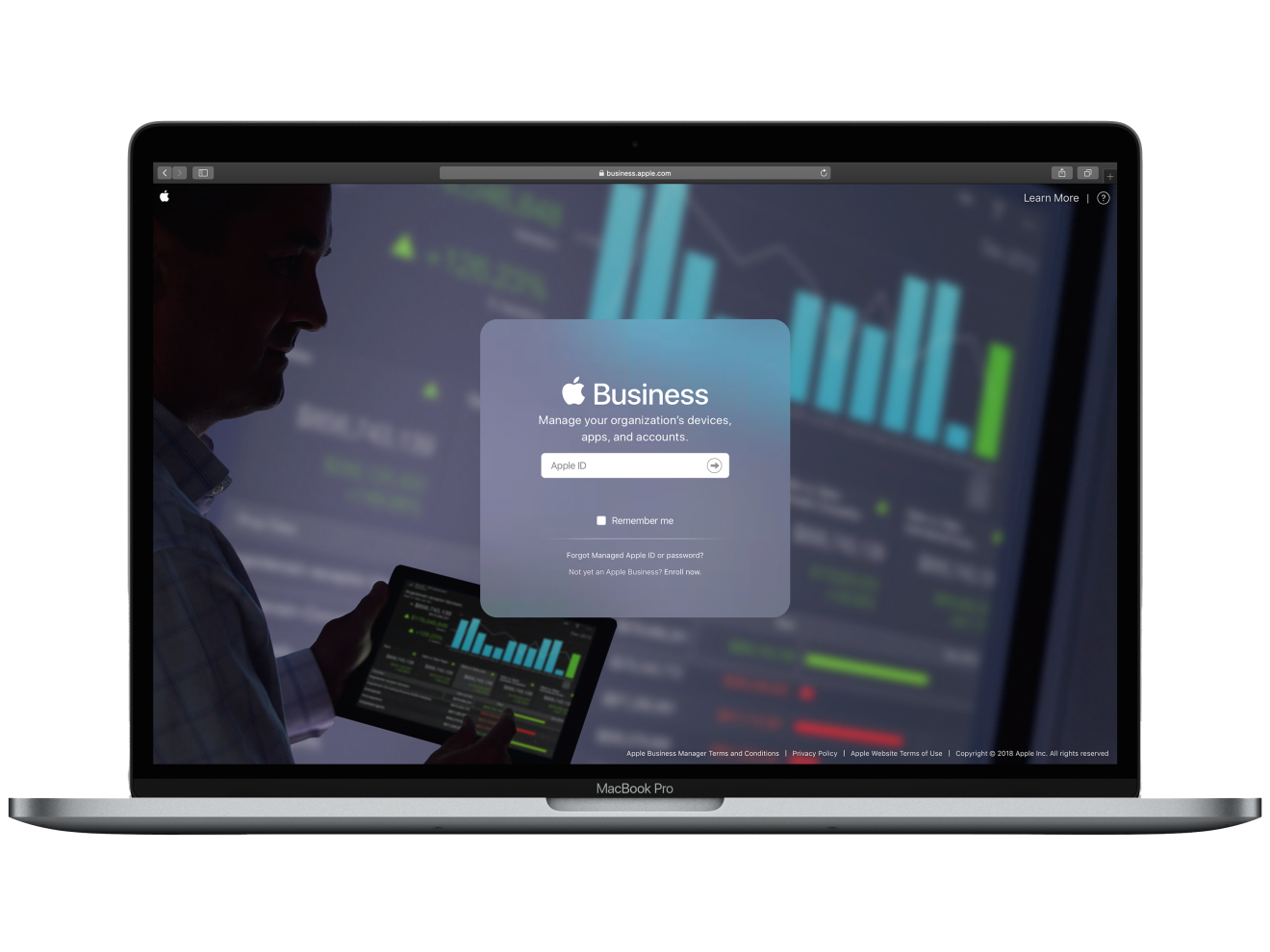 Apple Business is een eenvoudig webportaal voor IT-beheerders.