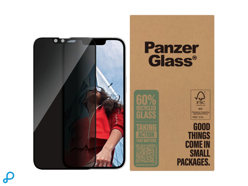 PanzerGlass Privacy Screen Protector For iPhone 17e/16e/14/13/13 Pro Ultra-Wide Fit (Bulk)