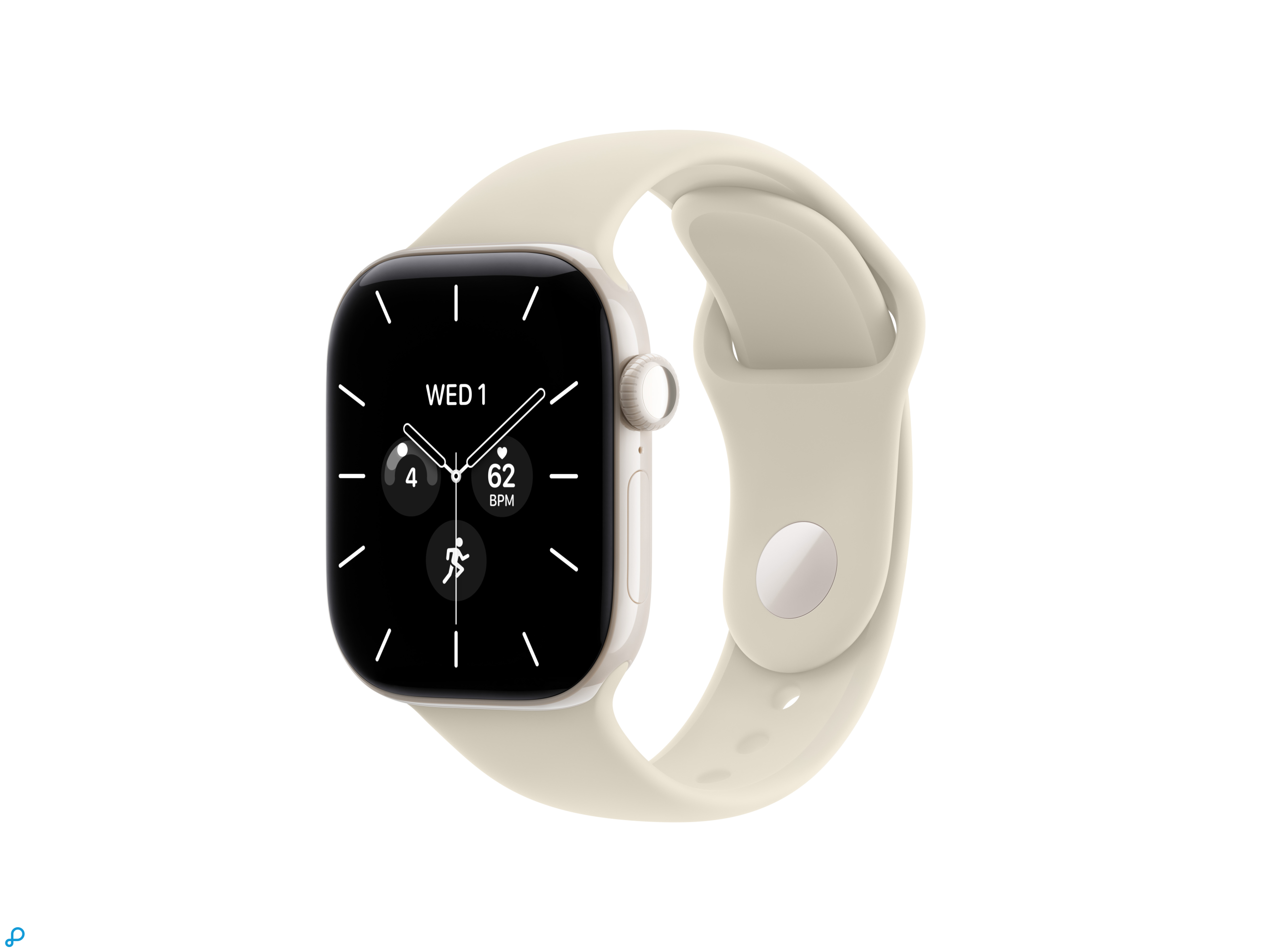 Apple Watch Series 12 GPS + Cellular 42mm Pearl White Ceramic Case with Sand Sport Band - M/L-0