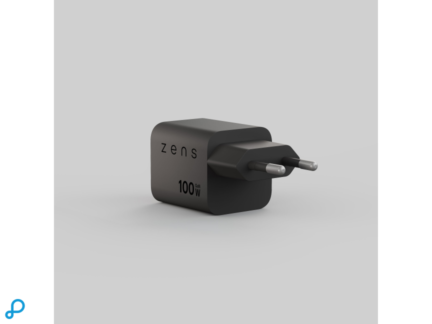 Zens USB-C 100W PD Lader 2x USB-C Zwart