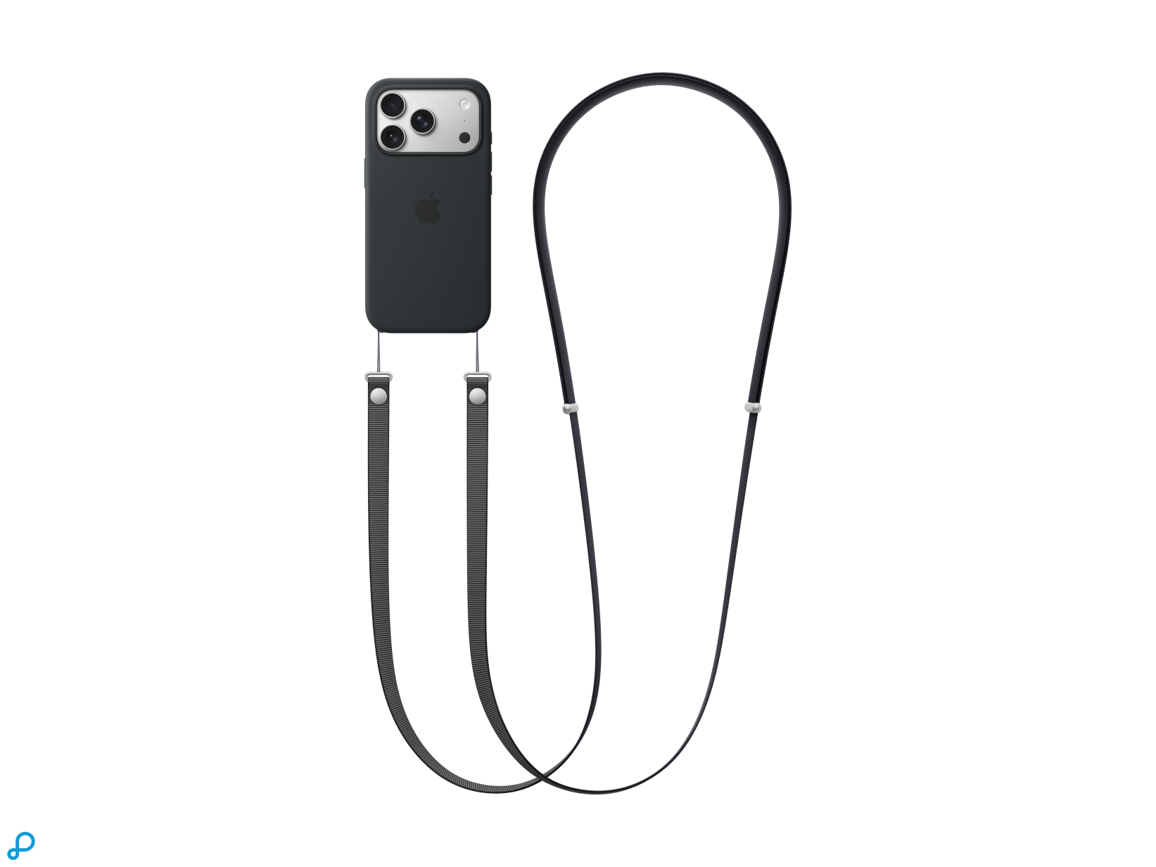 Apple Crossbody Strap For iPhone 17 - Black-0