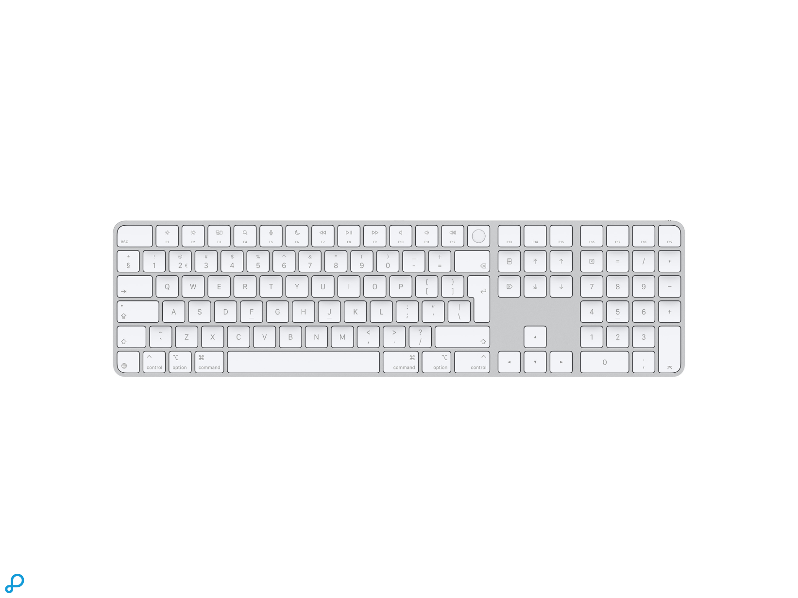 Magic Keyboard met Touch ID en Numeric Keypad FR voor Mac met Apple silicon - Frans (Azerty) - Wit-0