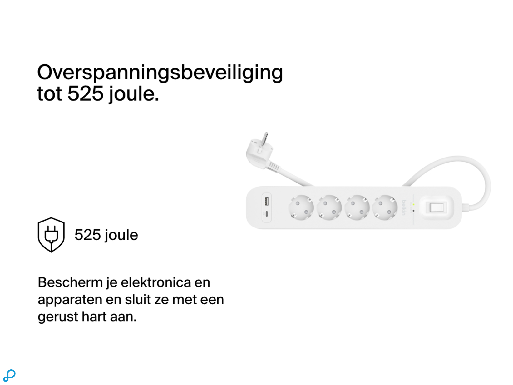 Belkin Surge Protection with USB C 4 Outlet-0