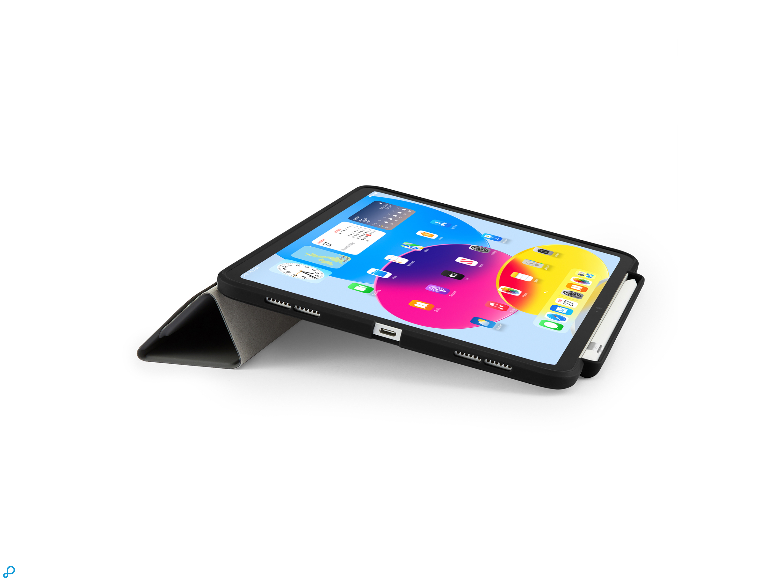 Pipetto Origami No3 Pencil Case - iPad 10th Gen (2022) - Black-3