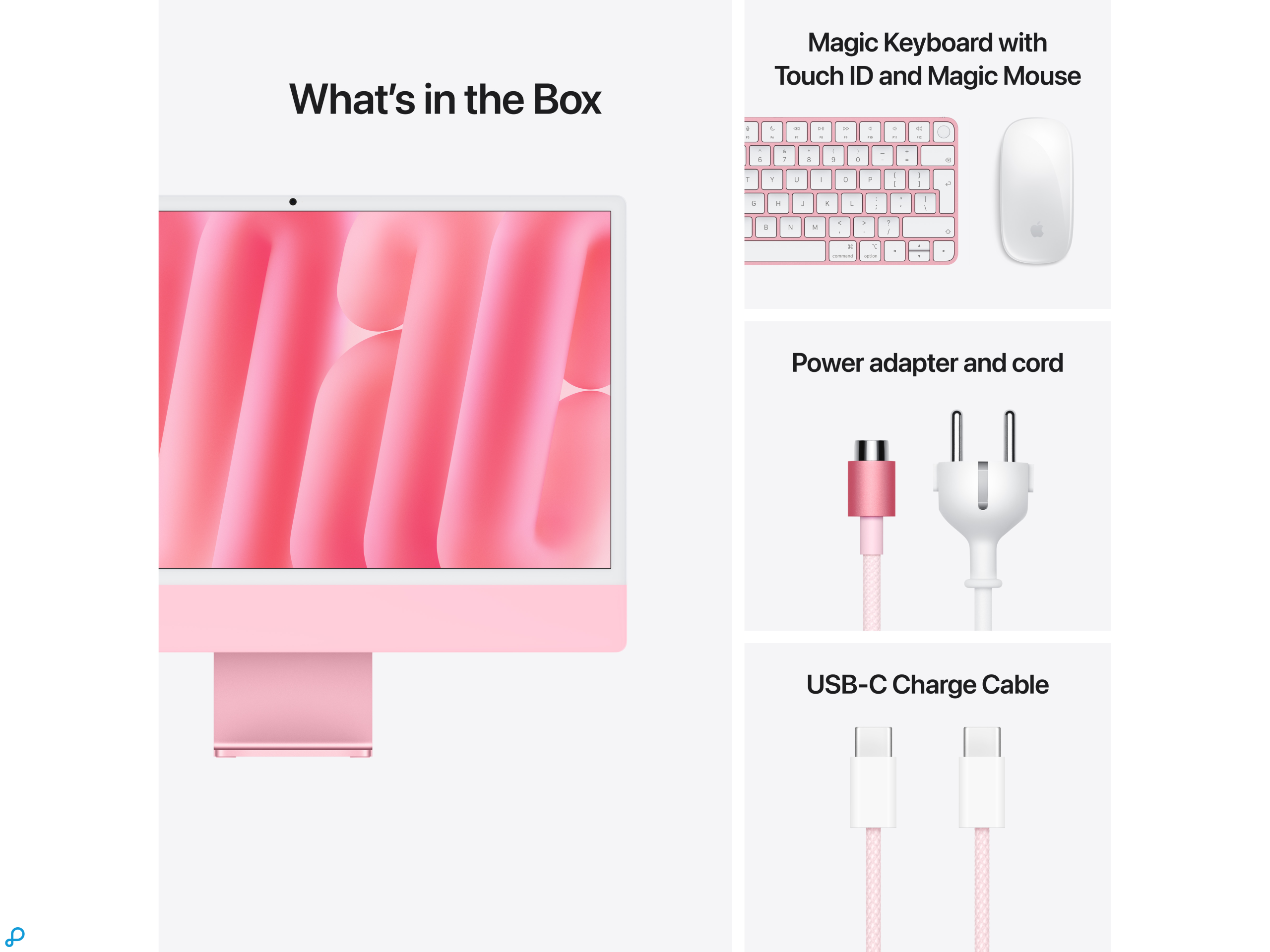 24-inch iMac with Retina 4.5K display: Apple M4 chip with 10-core CPU and 10-core GPU, 16GB, 256GB SSD - Pink-7