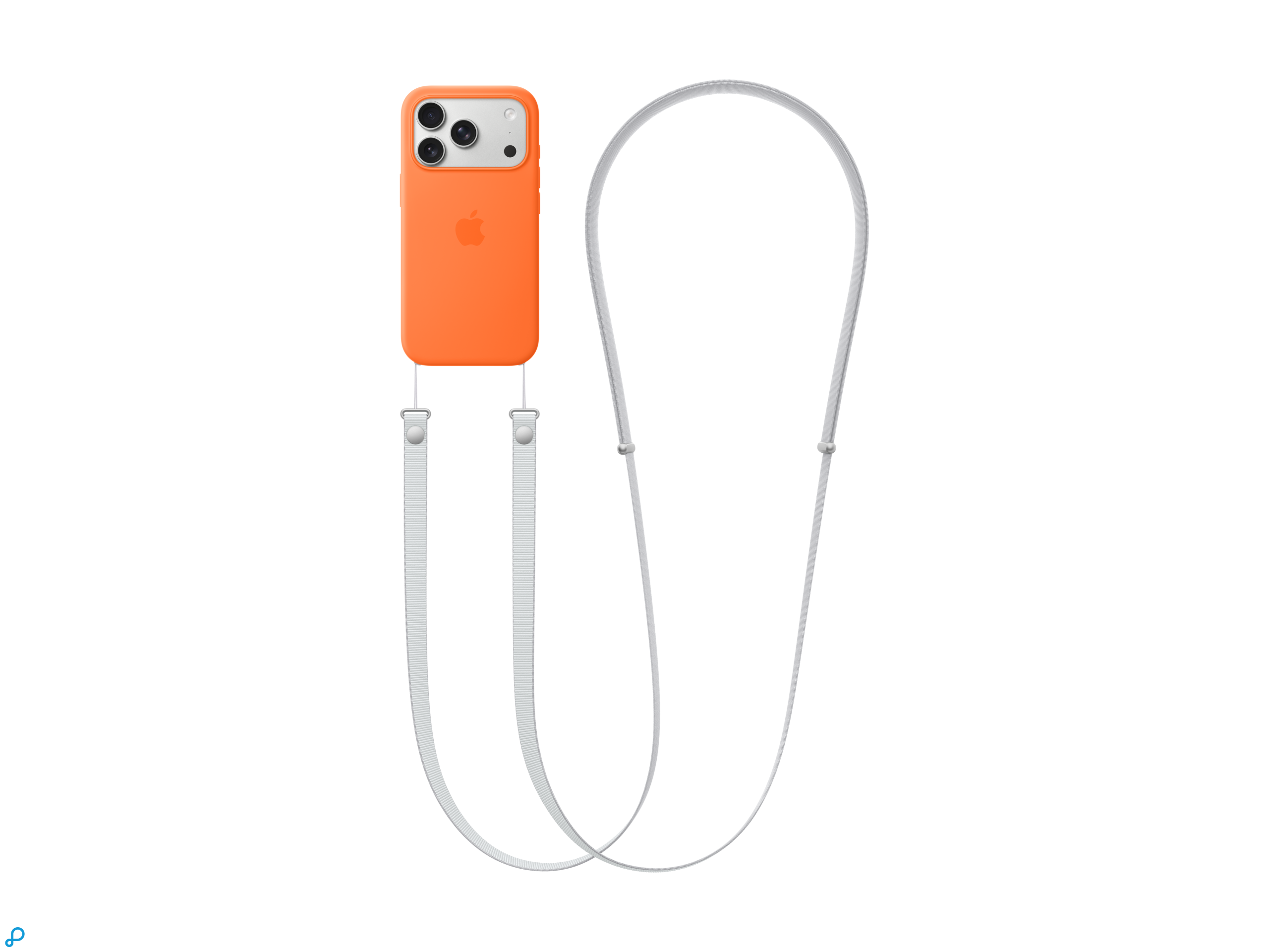 Apple Crossbody Strap For iPhone 17- Light Gray-0