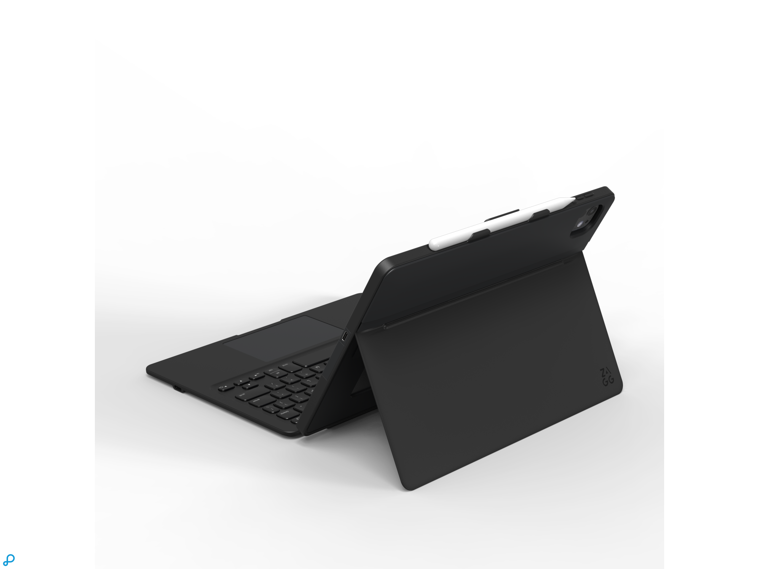 Zagg Pro Keys 2 Connect Keyboard Case For Apple iPad Air 13" (M2) Black Qwerty UK-4