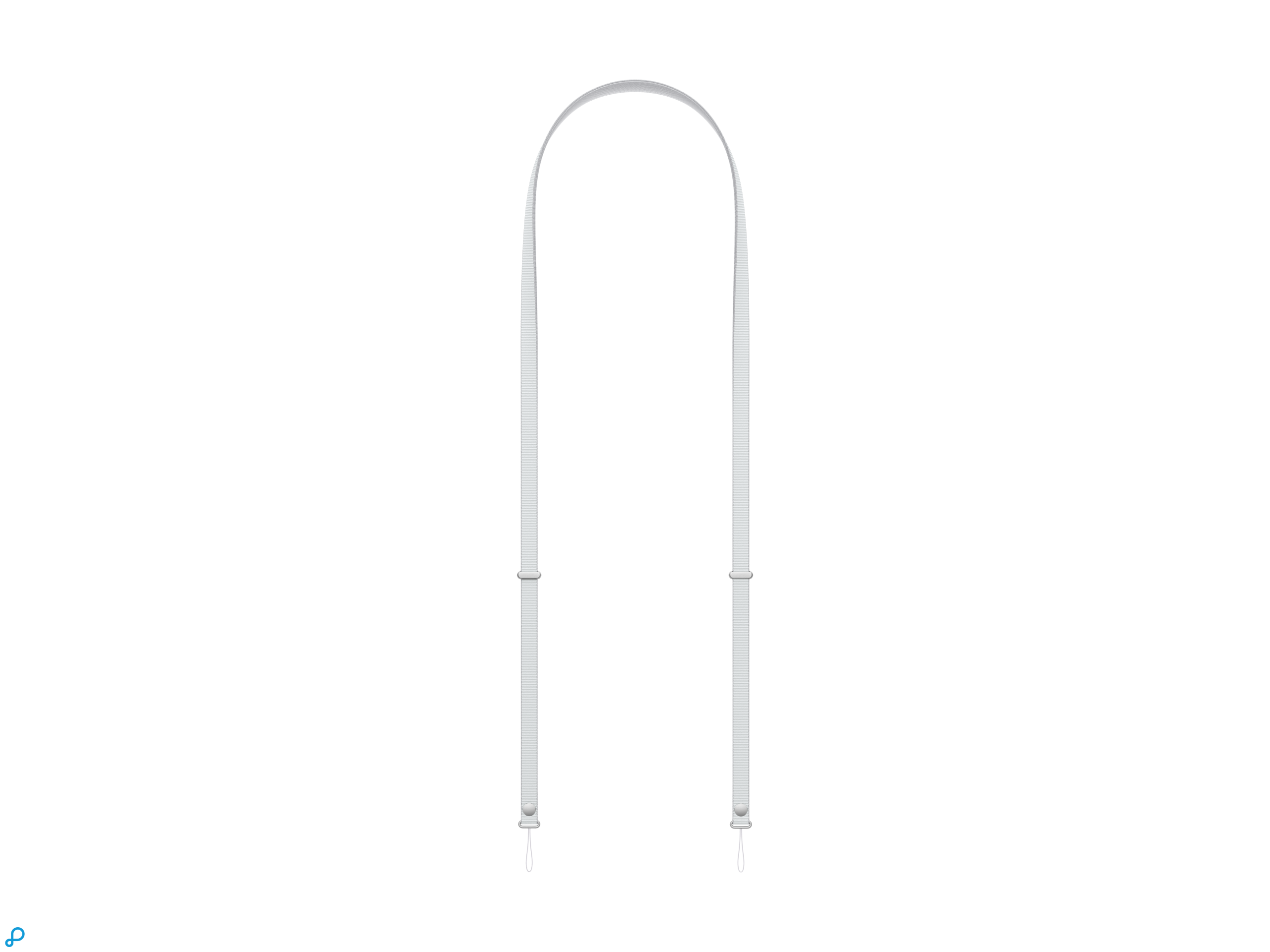 Apple Crossbody Strap For iPhone 17- Light Gray-1