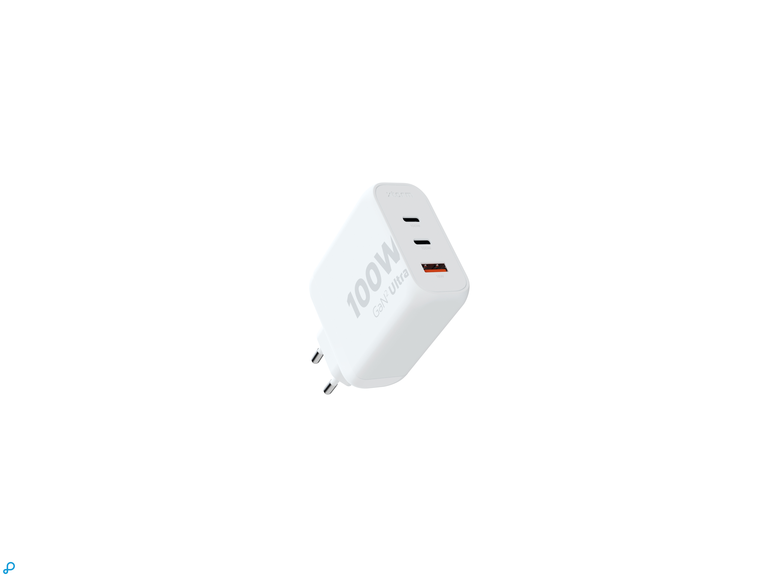 Xtorm 100W GaN2 Ultra Wall Charger White-0