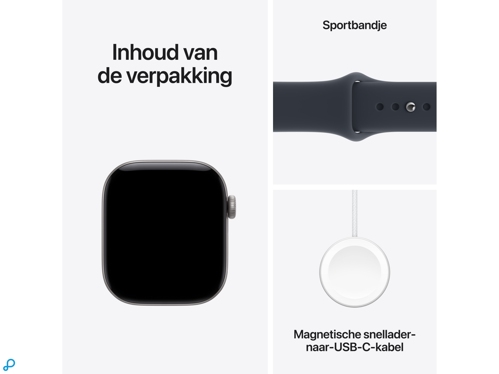 Apple Watch Series 12 GPS 42mm Space Grey Aluminium Case with Navy Blue Sport Band - M/L-6
