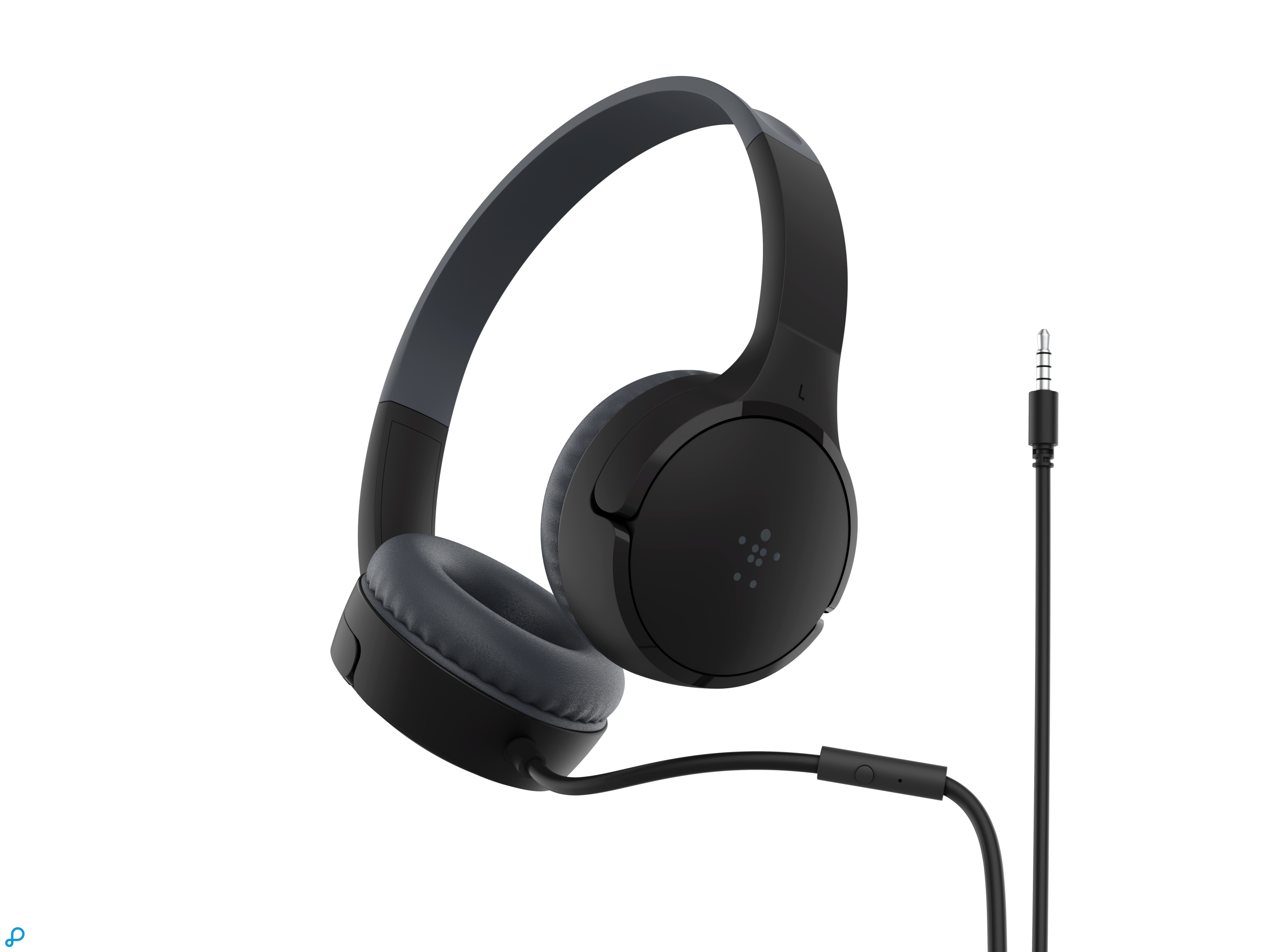 Belkin Soundform Mini Wired  On-Ear Headphones for Kids, Black-2