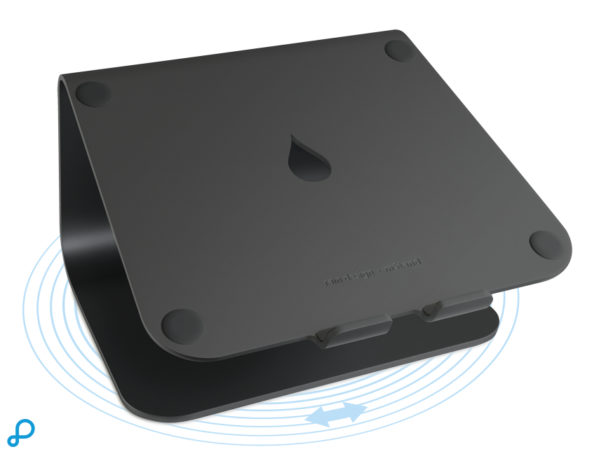 Rain Design mStand 360 Laptop Stand + Swivel Base - Black 