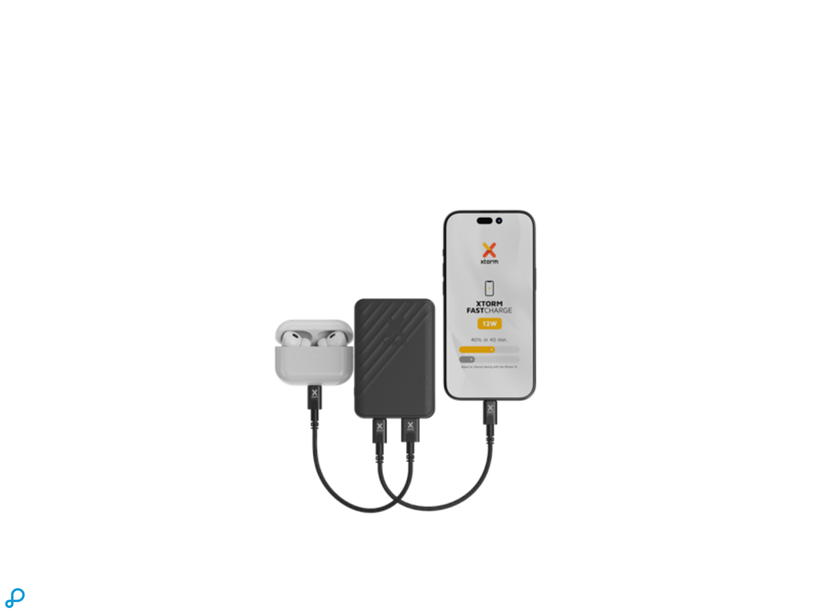 Xtorm 12W Go2 Powerbank 5K - Black-1