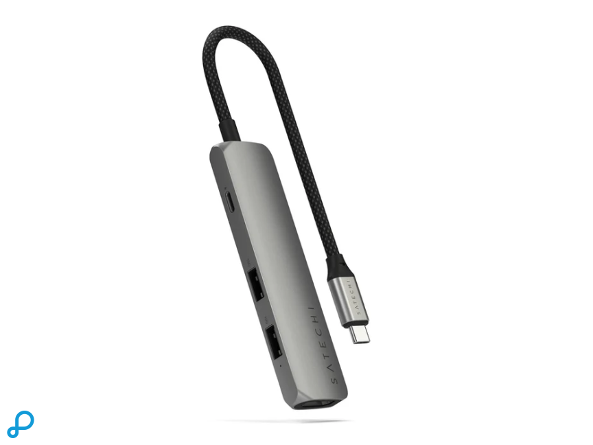Satechi USB-C 4-in-1 Slim Multiport Adapter (4K) - Space Grey