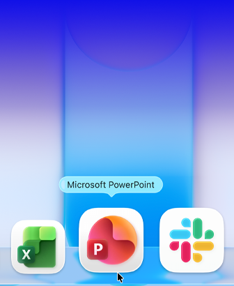 Scherm van MacBook Neo met het Apps-venster met allerlei verschillende apps