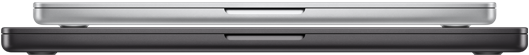 14‑inch MacBook Pro, kleur Zilver, gesloten, 16‑inch MacBook Pro, kleur Spacezwart, gesloten