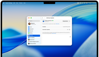 16‑inch MacBook Pro met M4 met een geplande software-update in Systeeminstellingen