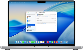 16‑inch MacBook Pro met M4 met een geplande software-update in Systeeminstellingen