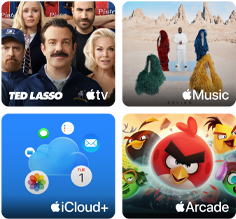 Apple One-tiles: Apple TV, Apple Music, iCloud+ en Apple Arcade